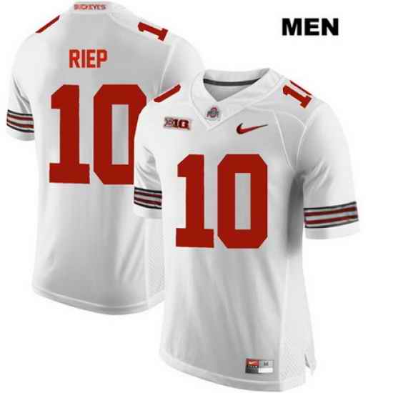 Amir Riep Ohio State Buckeyes Authentic Nike Mens Stitched  10 White College Football Jersey Jersey